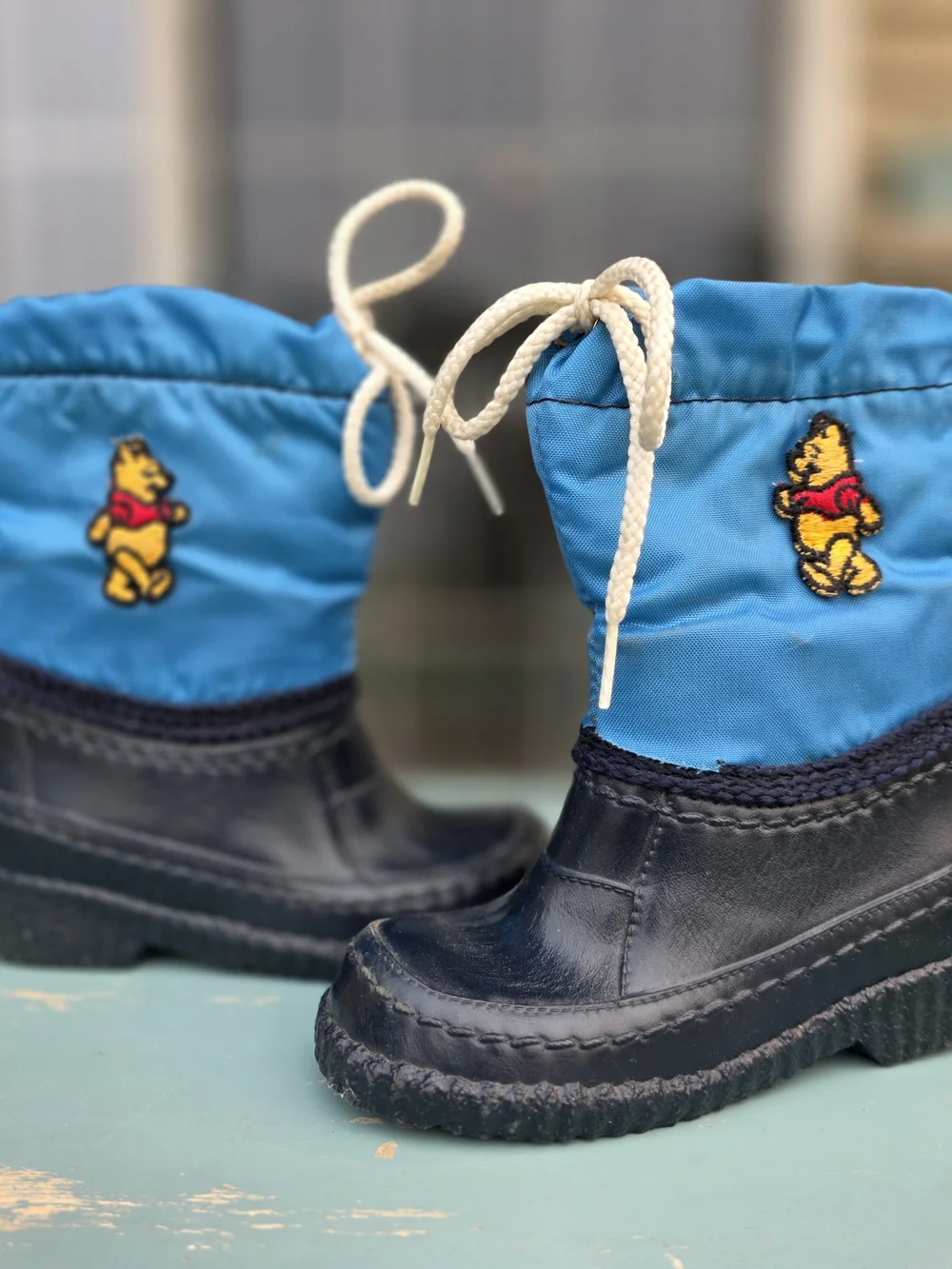 Vintage Sears Winnie the Pooh Snow Boots Size 7 Made in USA w/ Box
